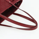 Christian Dior Canage Tote Bag Coated Canvas Red Silver Auth ka4249-7
