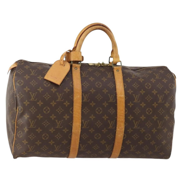 LOUIS VUITTON Monogram Keepall 50 Boston Bag M41426 LV Auth ka4255