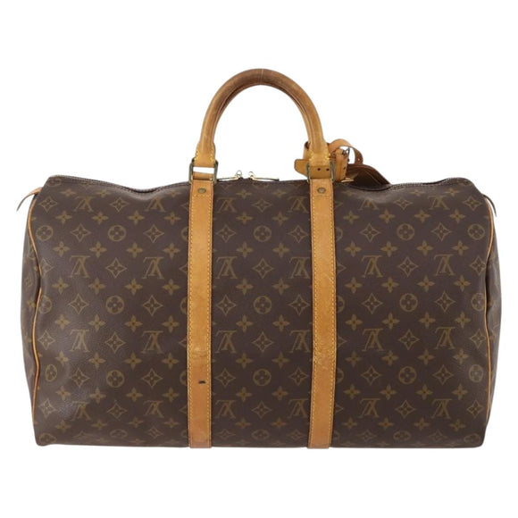 LOUIS VUITTON Monogram Keepall 50 Boston Bag M41426 LV Auth ka4255