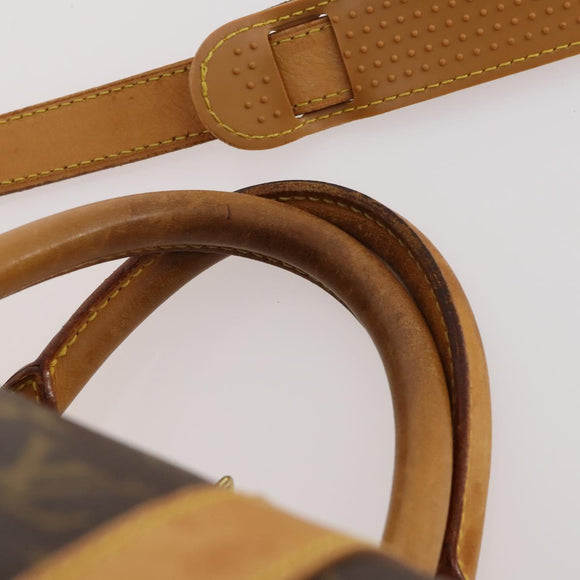 LOUIS VUITTON Monogram Keepall Bandouliere 50 Boston Bag M41416 LV Auth ka4258