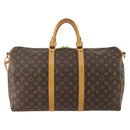 LOUIS VUITTON Monogram Keepall Bandouliere 50 Boston Bag M41416 LV Auth ka4258-13
