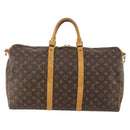 LOUIS VUITTON Monogram Keepall Bandouliere 50 Boston Bag M41416 LV Auth ka4258-2