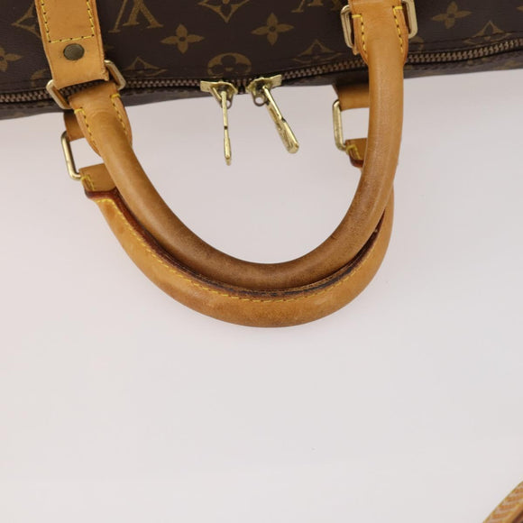 LOUIS VUITTON Monogram Keepall Bandouliere 50 Boston Bag M41416 LV Auth ka4258