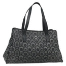 Salvatore Ferragamo Gancini Tote Bag Leather Black Silver Auth ka4260-1