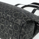 Salvatore Ferragamo Gancini Tote Bag Leather Black Silver Auth ka4260-9