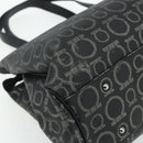 Salvatore Ferragamo Gancini Tote Bag Leather Black Silver Auth ka4260-16