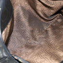 Salvatore Ferragamo Gancini Tote Bag Leather Black Silver Auth ka4260-23