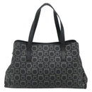 Salvatore Ferragamo Gancini Tote Bag Leather Black Silver Auth ka4260-2