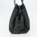 Salvatore Ferragamo Gancini Tote Bag Leather Black Silver Auth ka4260-4