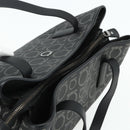 Salvatore Ferragamo Gancini Tote Bag Leather Black Silver Auth ka4260-6