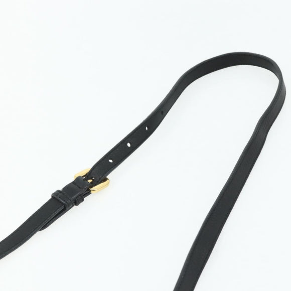 PRADA Hand Bag Nylon 2way Black Gold Auth ka4261