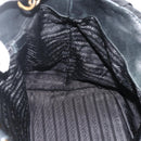 PRADA Hand Bag Nylon 2way Black Gold Auth ka4261-19