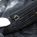 PRADA Hand Bag Nylon 2way Black Gold Auth ka4261-21