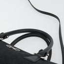 Salvatore Ferragamo Gancini Bag Canvas Leather 2way Black Silver Auth ka4262A-8