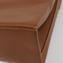 LOEWE Velazquez Shoulder Bag Leather Brown Gold Auth ka4263-16