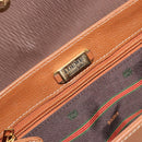 LOEWE Velazquez Shoulder Bag Leather Brown Gold Auth ka4263-19