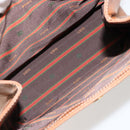 LOEWE Velazquez Shoulder Bag Leather Brown Gold Auth ka4263-11