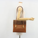 LOEWE Velazquez Shoulder Bag Leather Brown Gold Auth ka4263-24