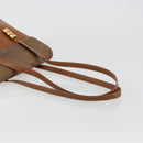 LOEWE Velazquez Shoulder Bag Leather Brown Gold Auth ka4263-7