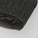 BOTTEGA VENETA INTRECCIATO Shoulder Bag Leather Black Auth ka4265A-10