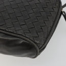 BOTTEGA VENETA INTRECCIATO Shoulder Bag Leather Black Auth ka4265A-12
