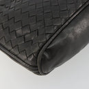 BOTTEGA VENETA INTRECCIATO Shoulder Bag Leather Black Auth ka4265A-13