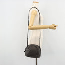 BOTTEGA VENETA INTRECCIATO Shoulder Bag Leather Black Auth ka4265A-21