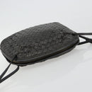 BOTTEGA VENETA INTRECCIATO Shoulder Bag Leather Black Auth ka4265A-6