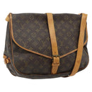 LOUIS VUITTON Monogram Saumur 35 Shoulder Bag M42254 LV Auth ka4266-1