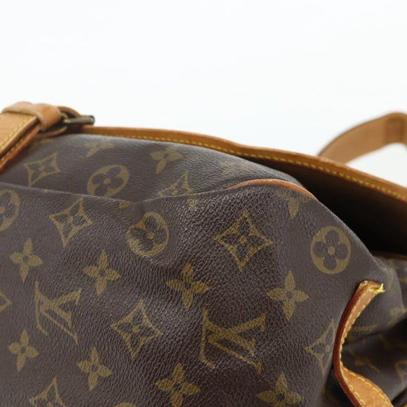 LOUIS VUITTON Monogram Saumur 35 Shoulder Bag M42254 LV Auth ka4266