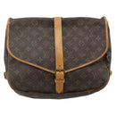 LOUIS VUITTON Monogram Saumur 35 Shoulder Bag M42254 LV Auth ka4266-13