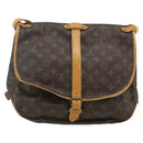 LOUIS VUITTON Monogram Saumur 35 Shoulder Bag M42254 LV Auth ka4266-2