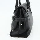 Salvatore Ferragamo Gancini Shoulder Bag Leather Black Silver Auth ka4272A-5