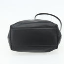 Salvatore Ferragamo Vala Hand Bag Leather 2way Black Gold Auth ka4273A-11