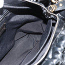 Salvatore Ferragamo Vala Hand Bag Leather 2way Black Gold Auth ka4273A-19
