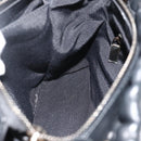 Salvatore Ferragamo Vala Hand Bag Leather 2way Black Gold Auth ka4273A-20
