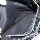 Salvatore Ferragamo Vala Hand Bag Leather 2way Black Gold Auth ka4273A-23
