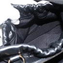 Salvatore Ferragamo Vala Hand Bag Leather 2way Black Gold Auth ka4273A-25