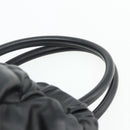 Salvatore Ferragamo Vala Hand Bag Leather 2way Black Gold Auth ka4273A-8