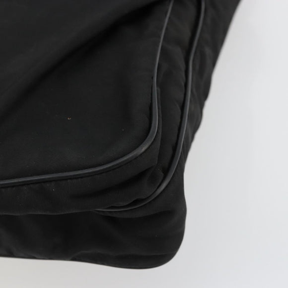 PRADA Shoulder Bag Nylon Black Silver Auth ka4274
