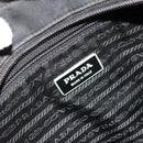 PRADA Shoulder Bag Nylon Black Silver Auth ka4274-16