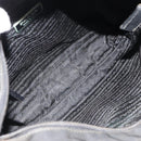PRADA Shoulder Bag Nylon Black Silver Auth ka4274-17