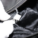 PRADA Shoulder Bag Nylon Black Silver Auth ka4274-24
