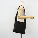 PRADA Shoulder Bag Nylon Black Silver Auth ka4274-26