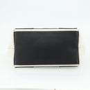 BALENCIAGA Navy Cabas S Bag Canvas Leather White Silver 339933 Auth ka4276A-5
