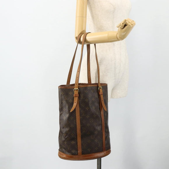 LOUIS VUITTON Monogram Bucket GM Shoulder Bag M42236 LV Auth ka4277