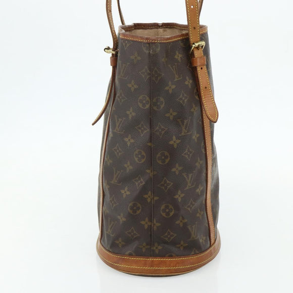 LOUIS VUITTON Monogram Bucket GM Shoulder Bag M42236 LV Auth ka4277