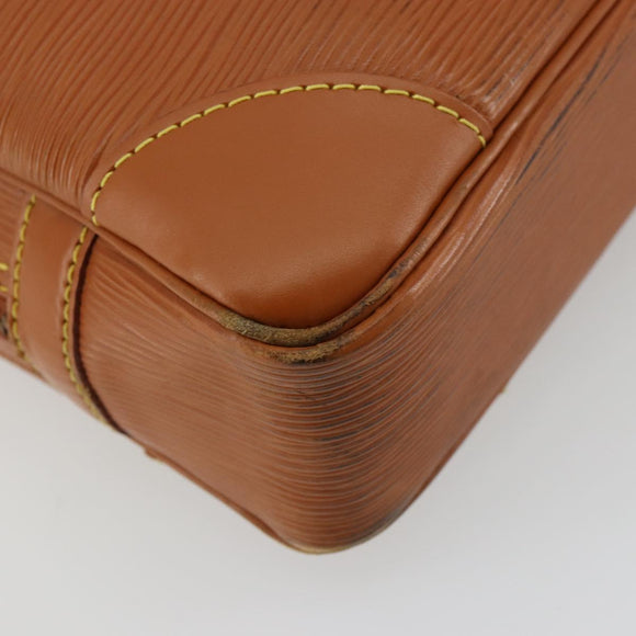 LOUIS VUITTON Epi Porte Documents Voyage Bag Zipangu Gold M54478 LV Auth ka4278