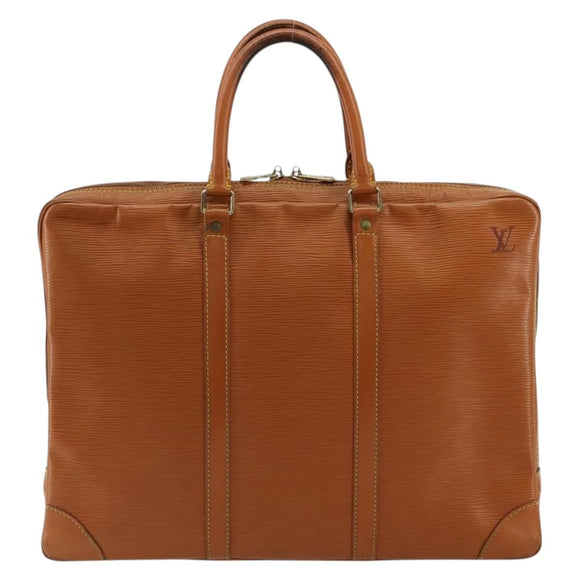 LOUIS VUITTON Epi Porte Documents Voyage Bag Zipangu Gold M54478 LV Auth ka4278