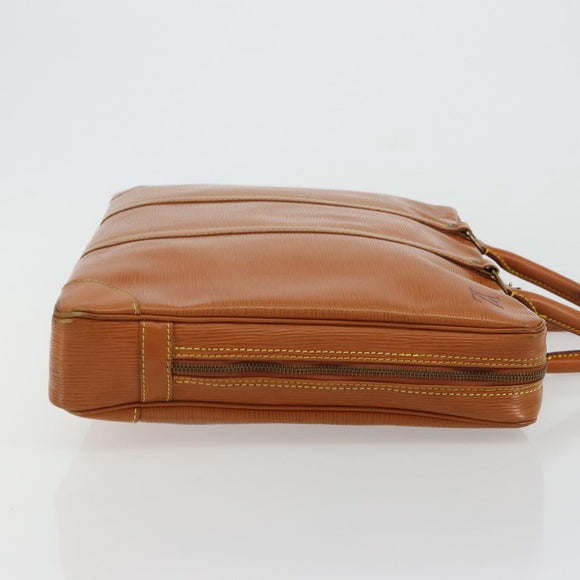 LOUIS VUITTON Epi Porte Documents Voyage Bag Zipangu Gold M54478 LV Auth ka4278